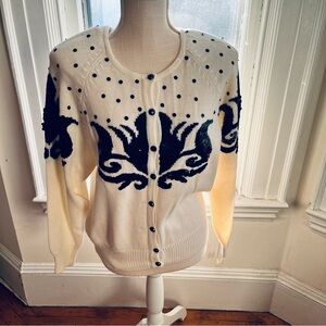 Vintage Pierre Cardin Sequin Cardigan